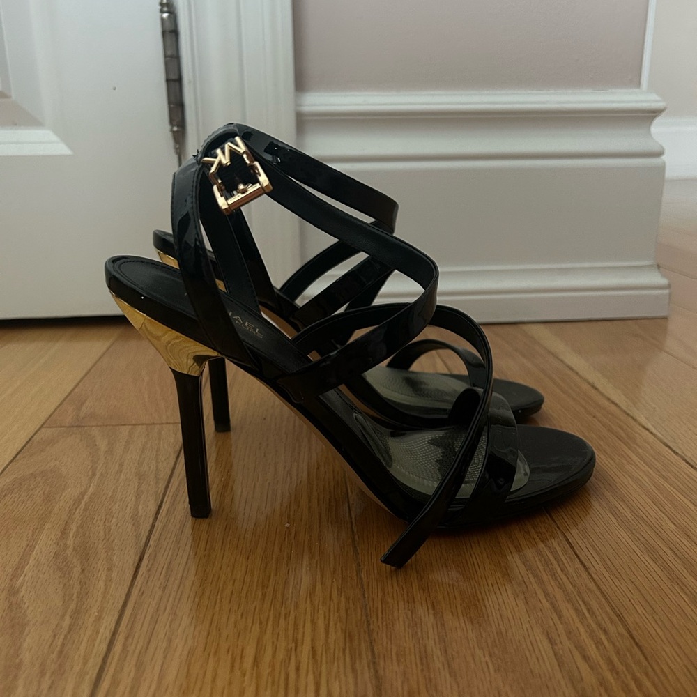 Michael Kors Black Strappy Heels